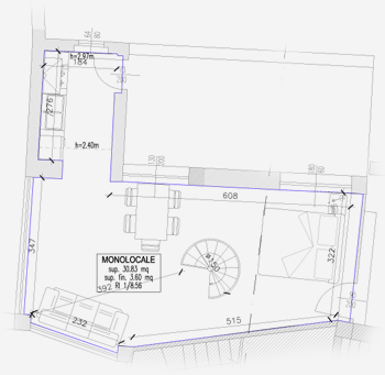 Floor plan: 1st floor guesthouse II